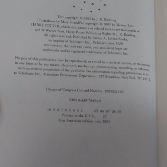 First American Edition Harry Potter Books - Picture 6 of 7
